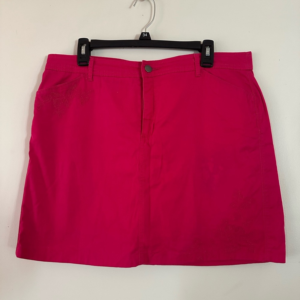 Croft & Barrow Fuchsia Mini  Skirt